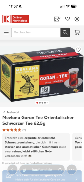 Tee schwarz